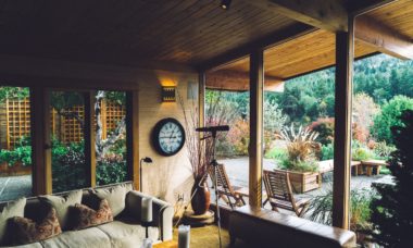 room with a patio view