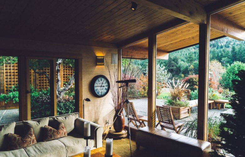 room with a patio view